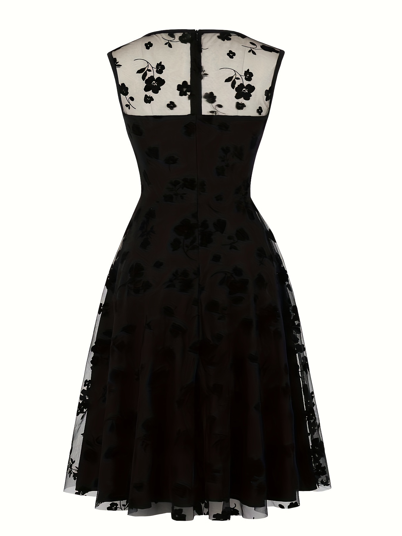orange lace midi dress Lace Detail Puff Sleeve Cotton Midi Dress – Florere main image 0
