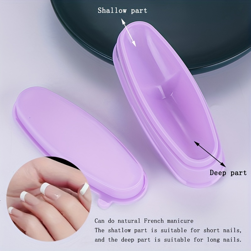 Dip Powder Nagel-Set - Mit Recycling-Schale, Trichter, Feile & Werkzeugen, Für French Nails & Glitzer