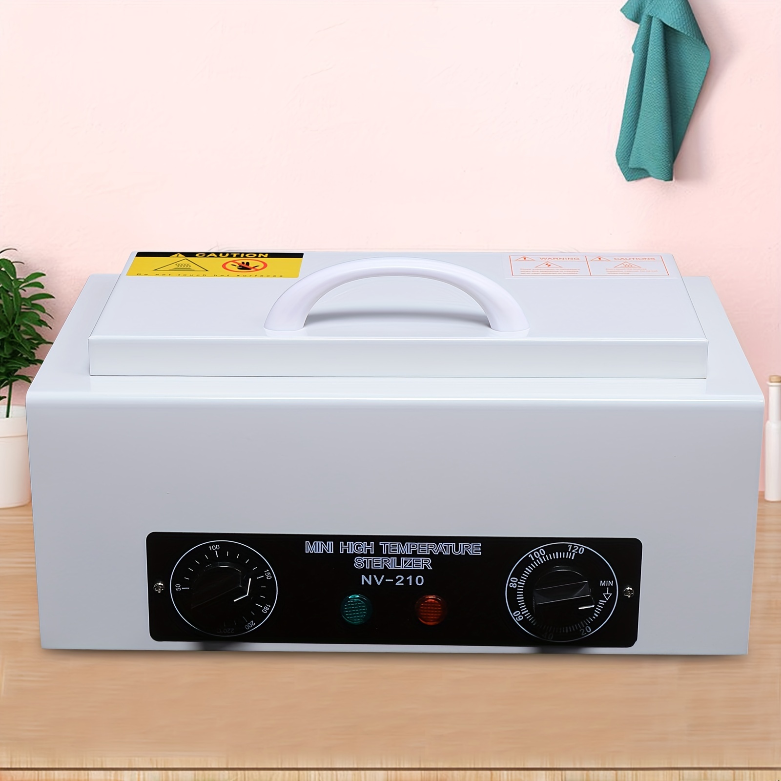 

Nv-210 1.5l High-temperature Sterilizer Cabinet - Adjustable Timer And Temperature For Dental And Beauty Tools