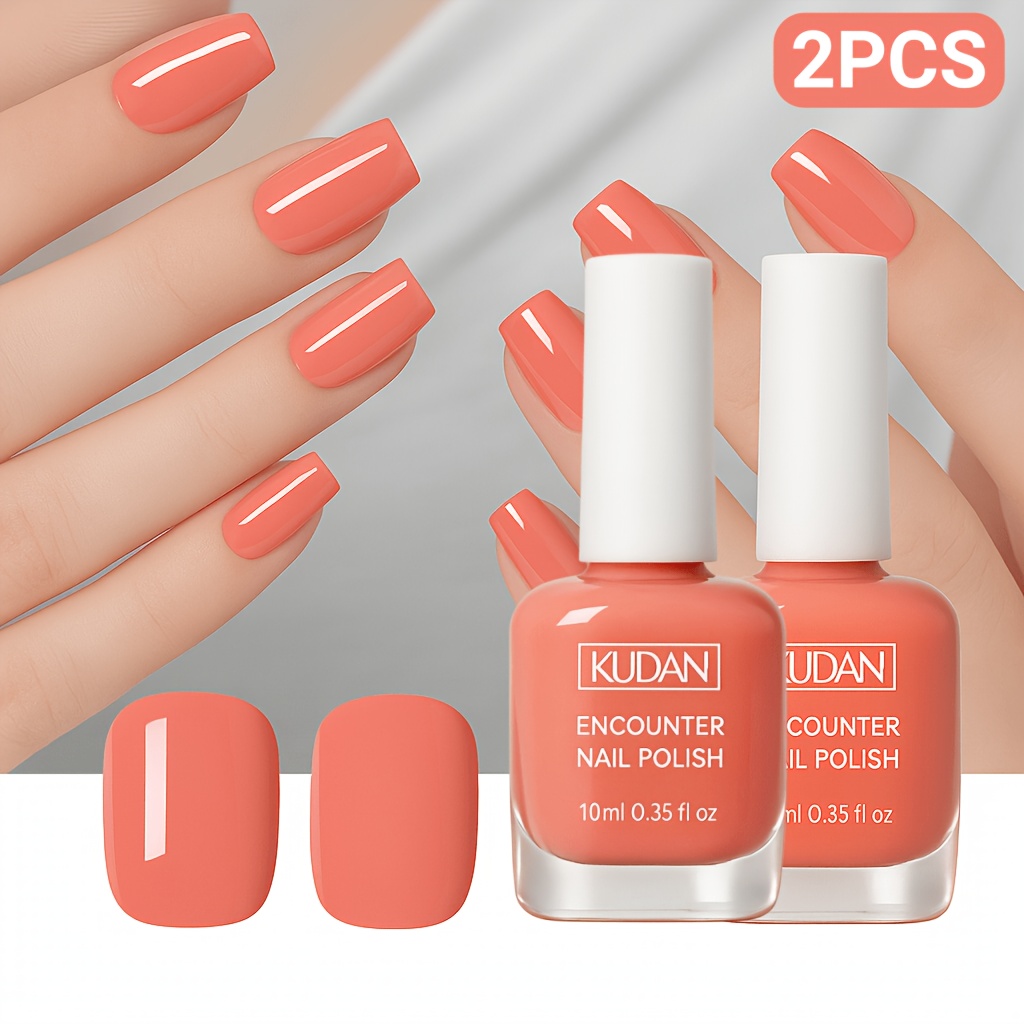 2-pack Candy Color Gel Nail Polish, 0.35fl.oz Each, No Light Needed, Off, Quick Dry, Long Lasting, Glossy Finish, Bright And , Perfect For Diy Nail Art And Spring-summer Occasions
