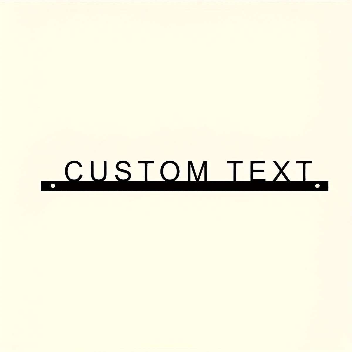 TEMU Personalized House Plaque - Custom Text Address Sign, Heavy-duty Metal Entrance Plaque With Letters, All-weatherproof Indoor/outdoor Decoration