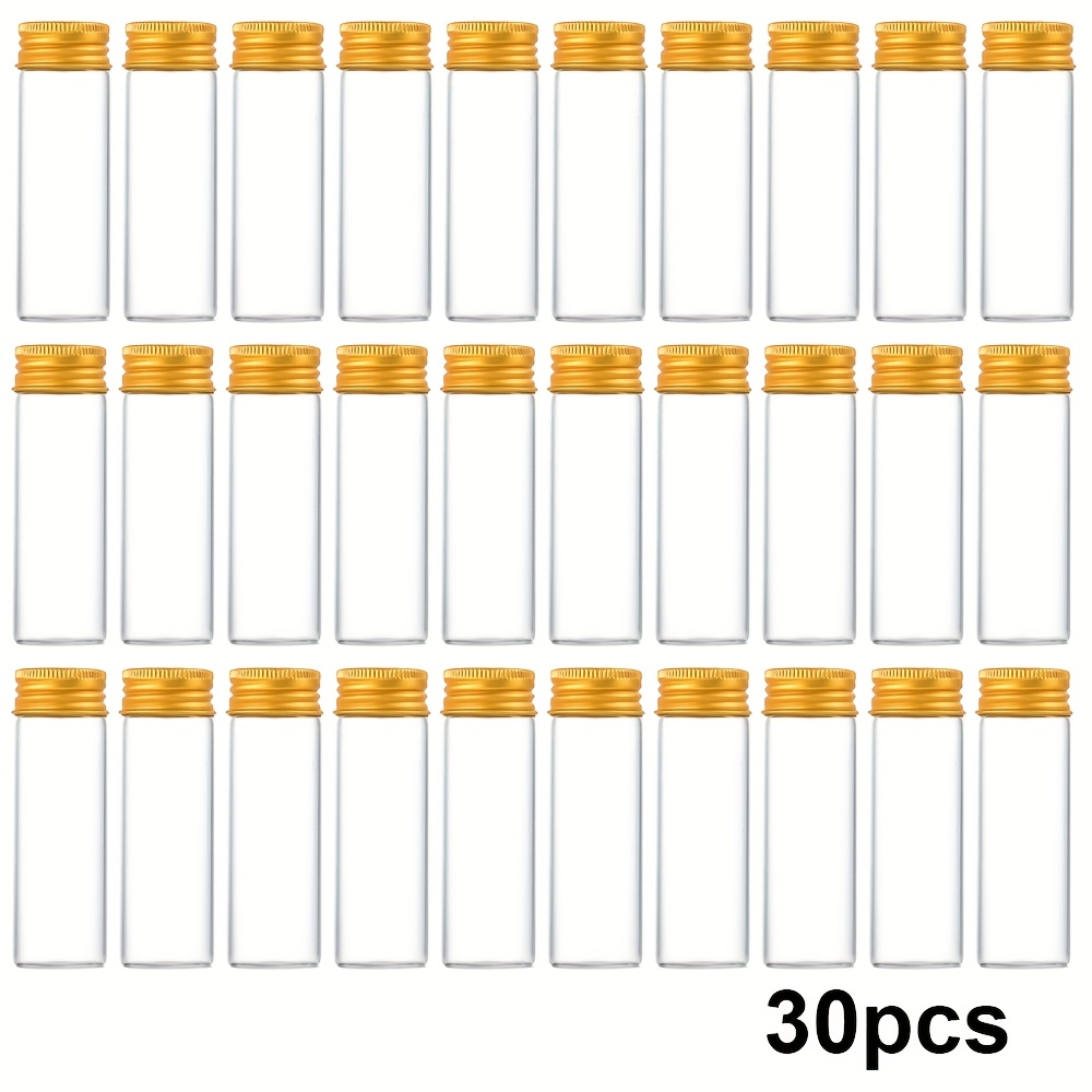 TEMU A Glass Jar With A Diameter Of 3cm, Available In Packs Of 30, Glass Bottles With A Capacity Ranging From 30ml To 60ml, Suitable For Weddings,