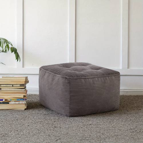 soft and cozy square pouf ottoman corduroy foam stuffed footrest stool floor pouf ideal for living room gaming and room furniture