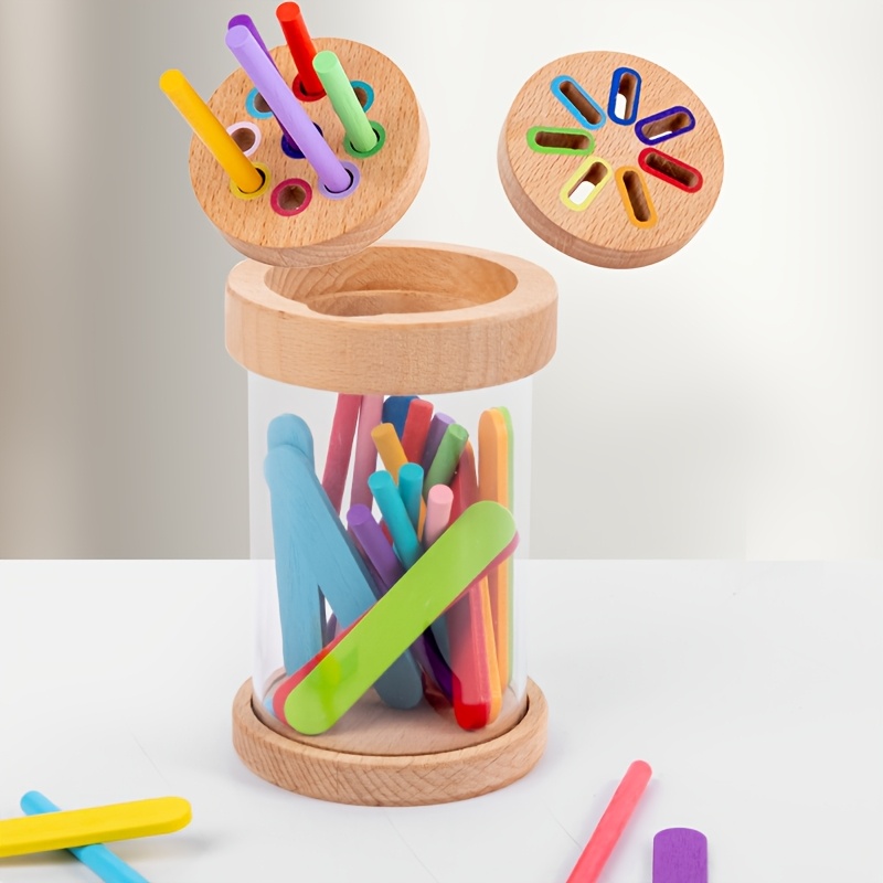 Children's Wooden Color Recognition Shape Sorting Toy