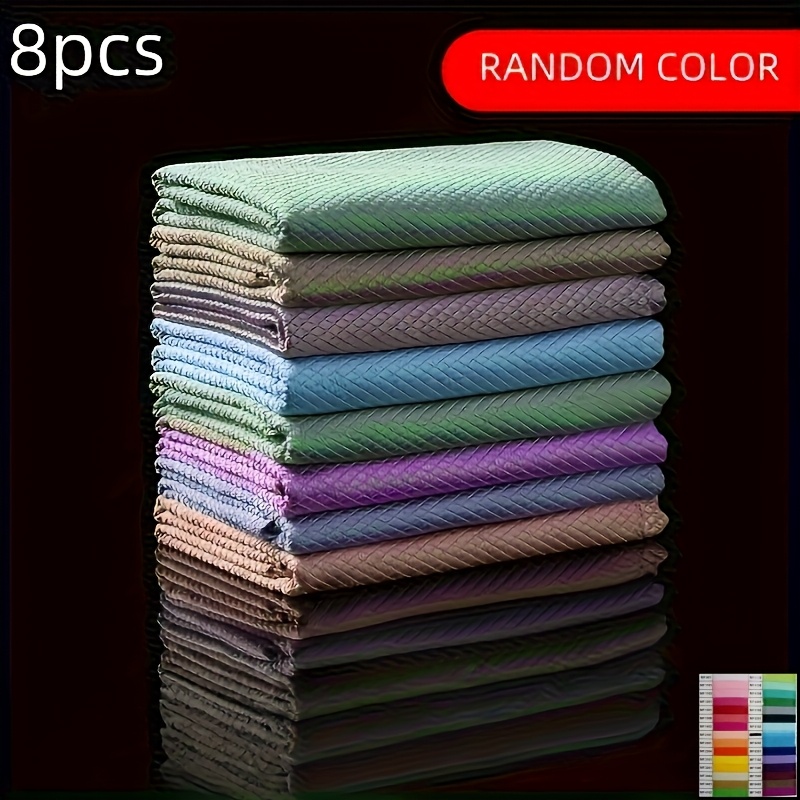 TEMU 8 Magic Cleaning Cloths For Kitchen And Glass, Streak-free Wiping Water Spot Removal In . Lint Free Dishclothes Suitable For - Window Cleansers, Towels, Accessories