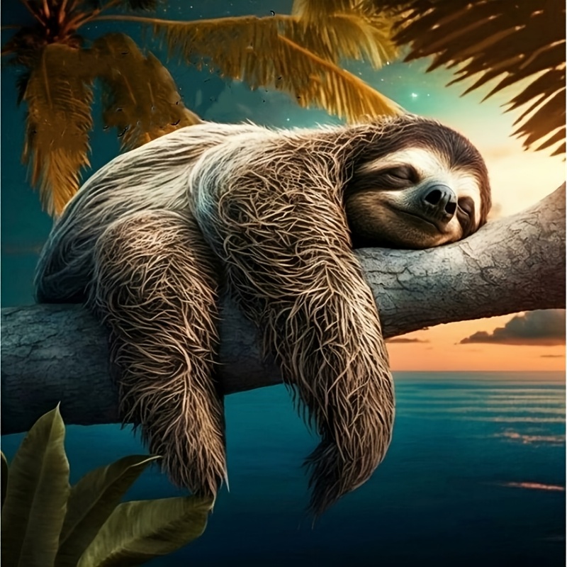 

Sleeping Sloth 1pc 5d Diy Diamond Painting Kit Diamond Painting Making Desktop Ornaments Wall Hanging Ornaments Home Decorations Art Crafts Festival Gifts Gifts