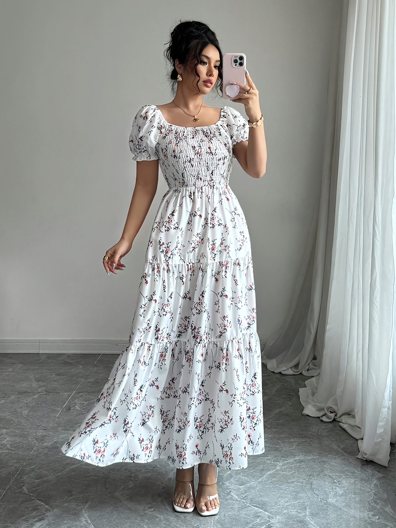 navy blue dress for baby girl Blue Floral Dresses | Blue Floral Maxi & Midi Dresses main image 0