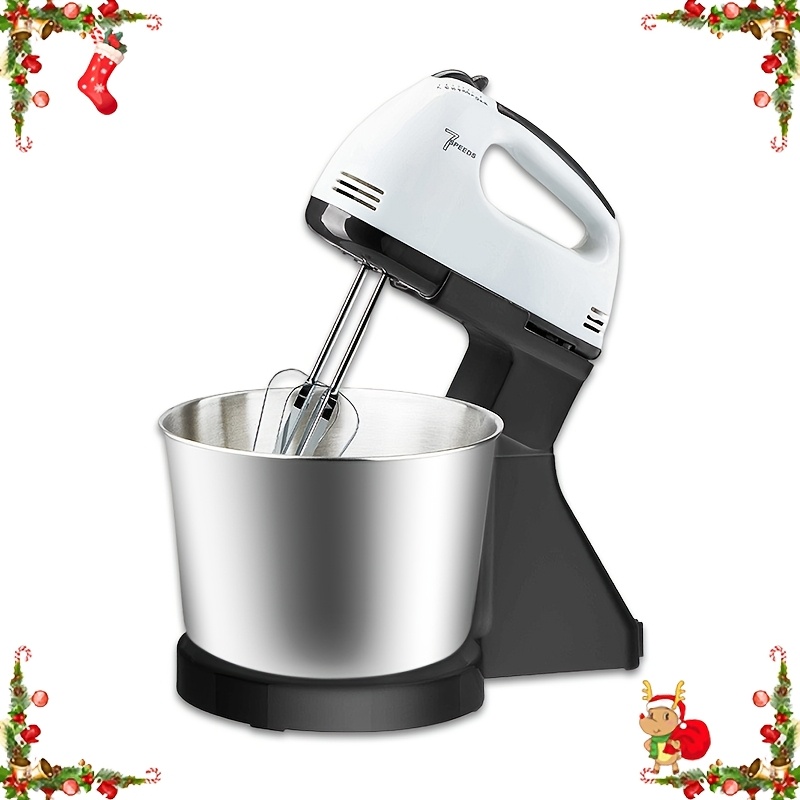 TEMU Electric Whisk, Home Use Hand Mixer, Automatic Countertop Whisk, Dough Mixing Machine With Bowl, Egg Whisk, Versatile Countertop Mixer