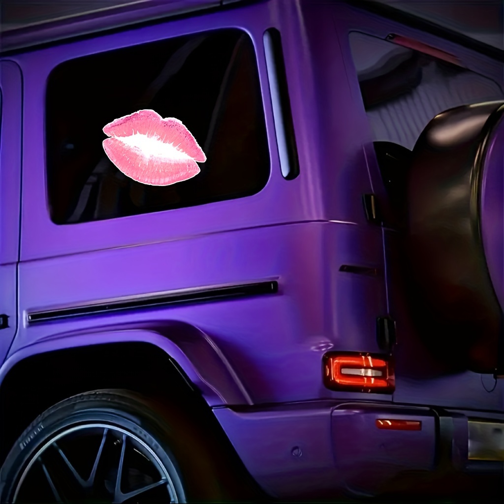 Kiss Lips Sticker Car Motorcycle Laptop Window Helmet Wall - Temu