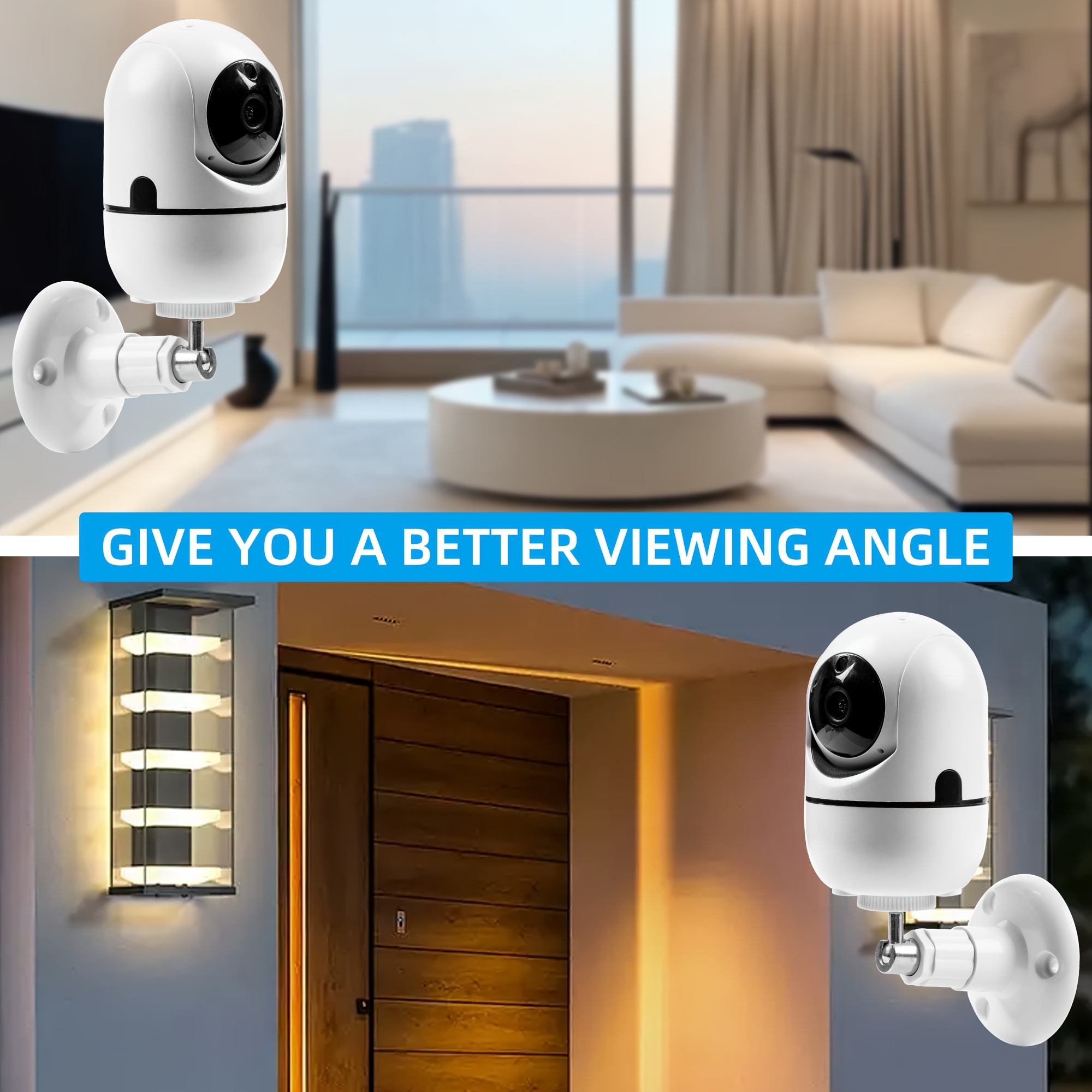 adjustable ring stick cam wall mounts 360° rotatable ceiling