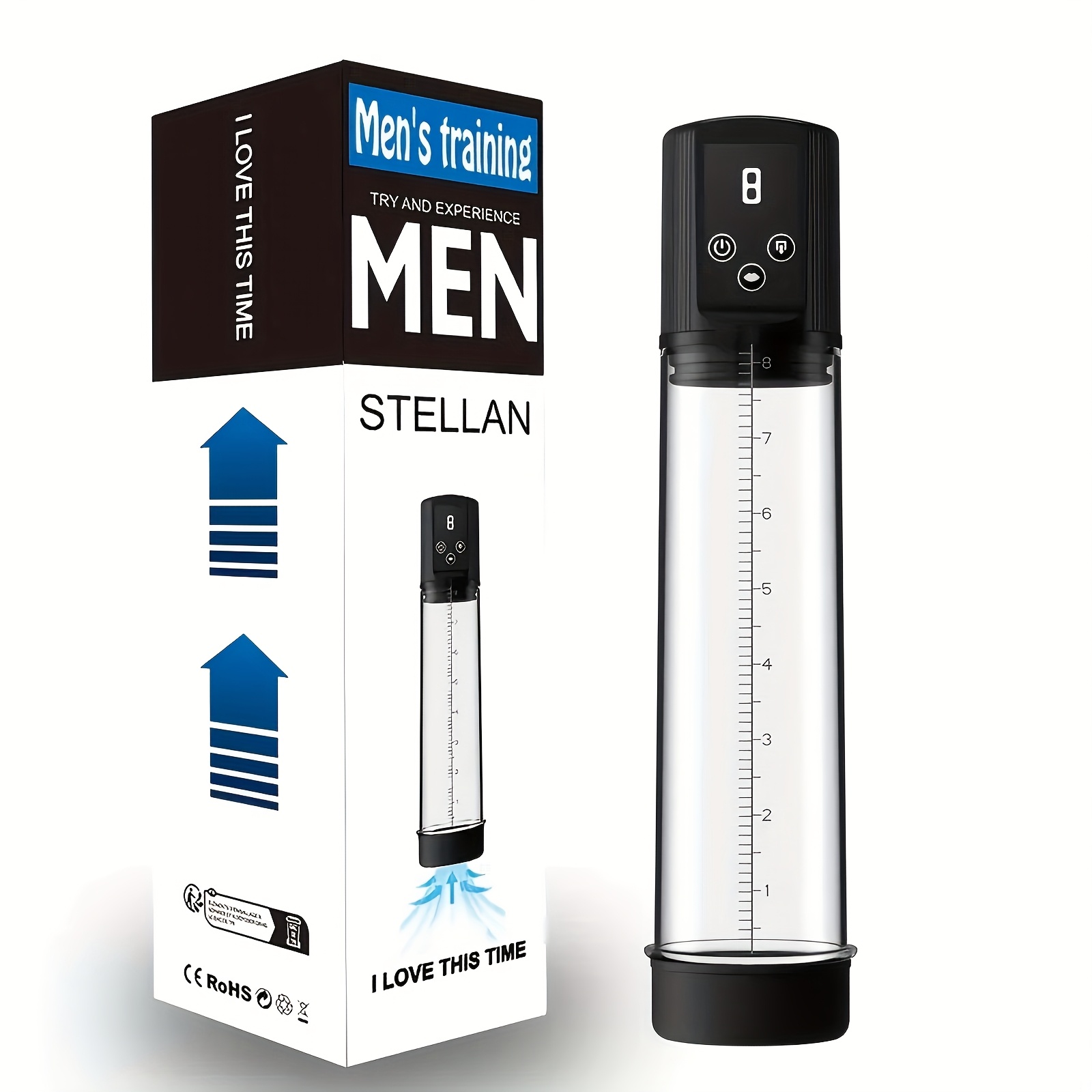 LEALUXES Automatic Male Penis Masturbator with 9 Suction Settings & 9 Masturbation Modes - USB-Powered, Rechargeable Lithium Battery, 19.81cm, Ergonomic Design for Male Penis Training