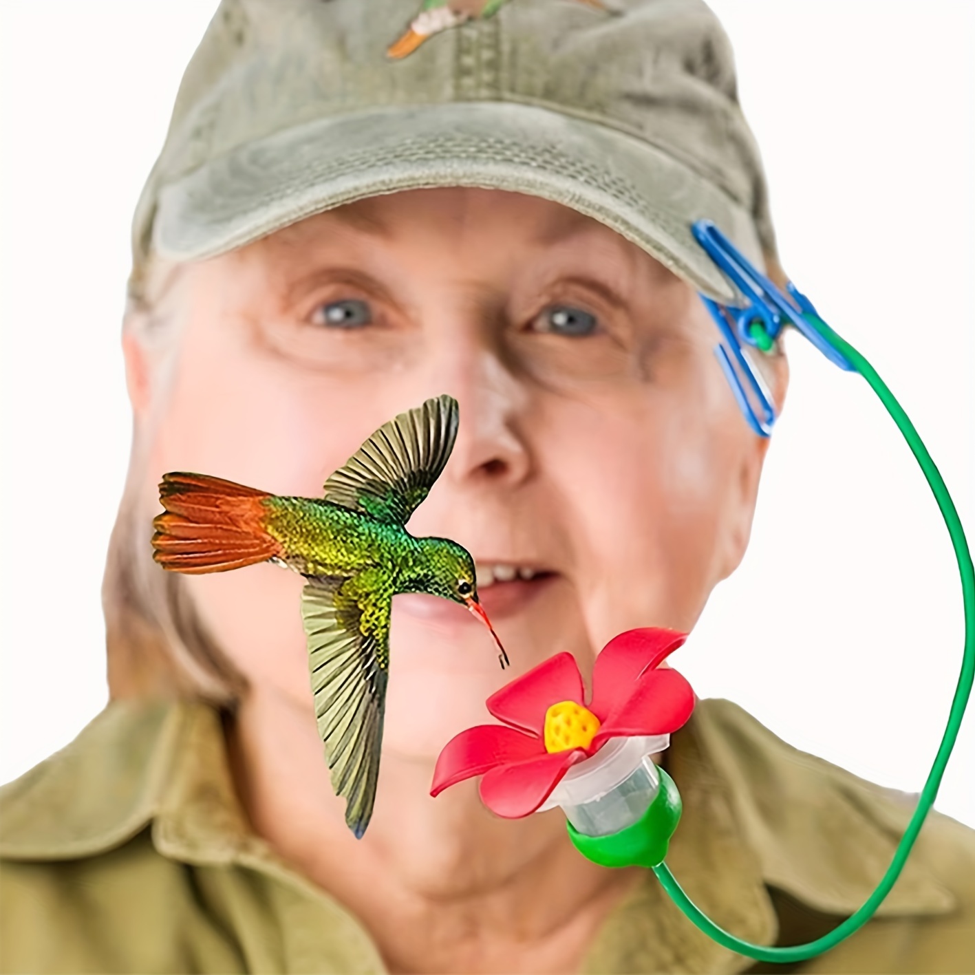  Creative Hummingbird Feeder for Hat, 1PC Handheld