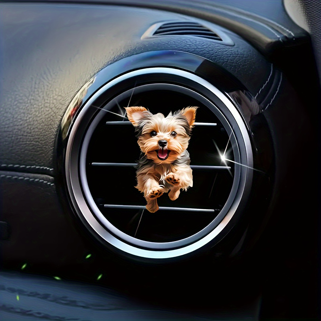 

1pc Luxury Puppy Decoration For Car Air-conditioning Vent, Built-in Fragrance Diffuser, Long- Light Fragrance