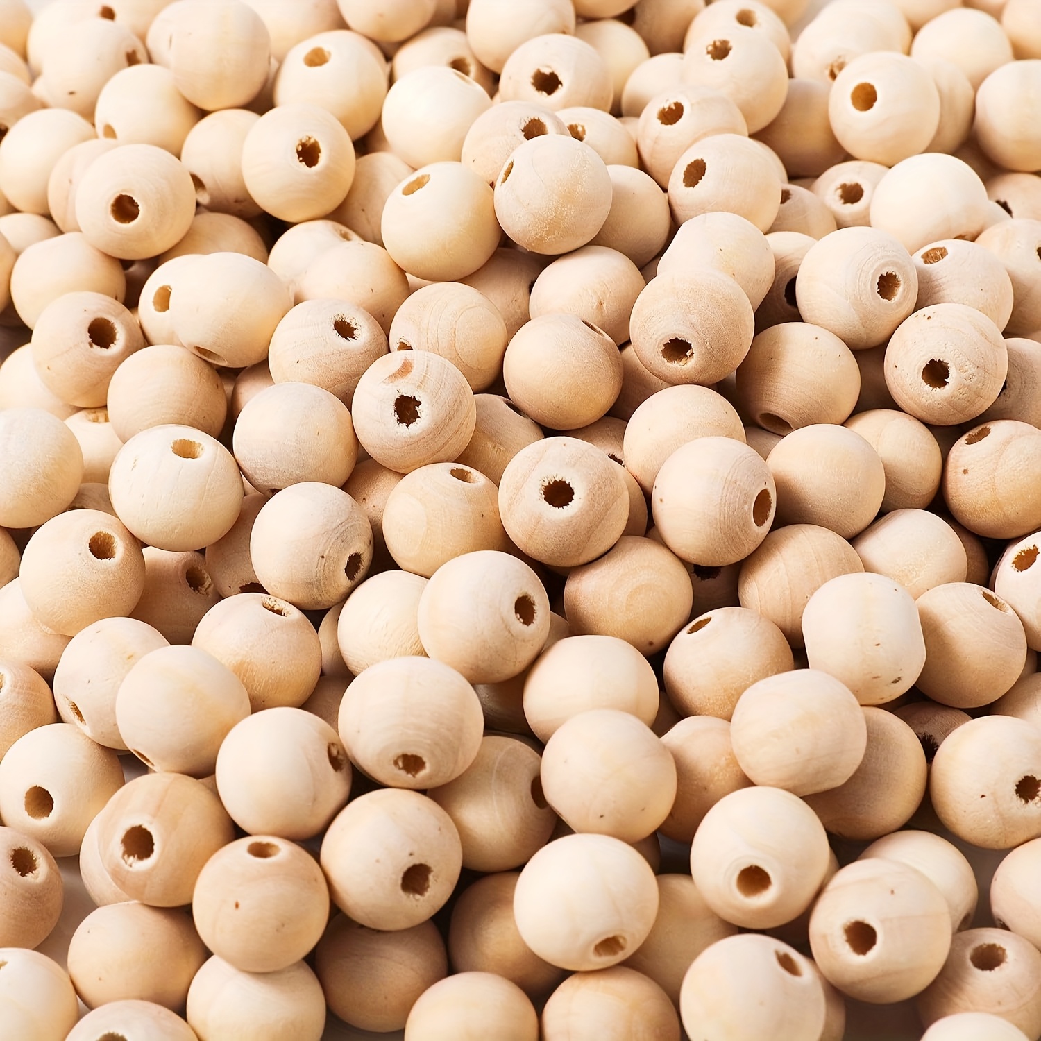 500 8mm Natural Round Wooden Beads With Wooden Beads For Craft Decoration And Crafts (8mm)