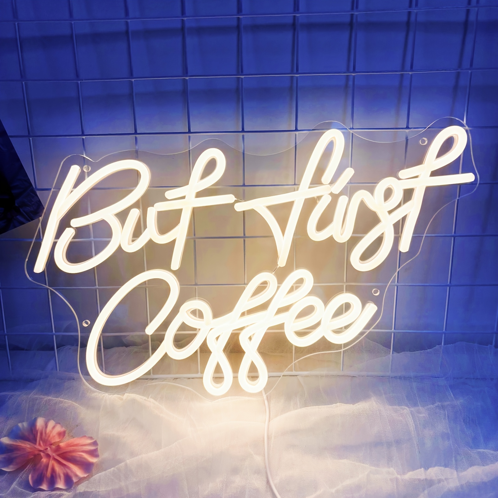 Image of Coffee Led Neon Light Signs 5v Home Bedroom Kitchen Office Wall Decor Sign For Bar Party Living Room Sign Gifts Warm White, Usb Light Compatible With Laptop