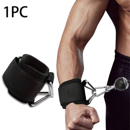 adjustable fitness wristband with anti slip design heavy duty suitable for cable machines weightlifting pull ups gym and home fitness exercises nylon material
