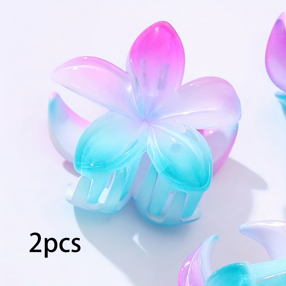 2/4pcs - Hair Clips, Gradient Hair Claw Clips, Suitable For Women And Daily Casual Decorative Hair Additions