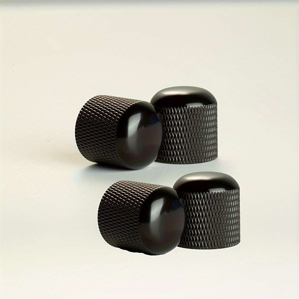 TEMU 4pcs Set Of Black Control Knobs Volume Knobs Guitar Bass Accessories
