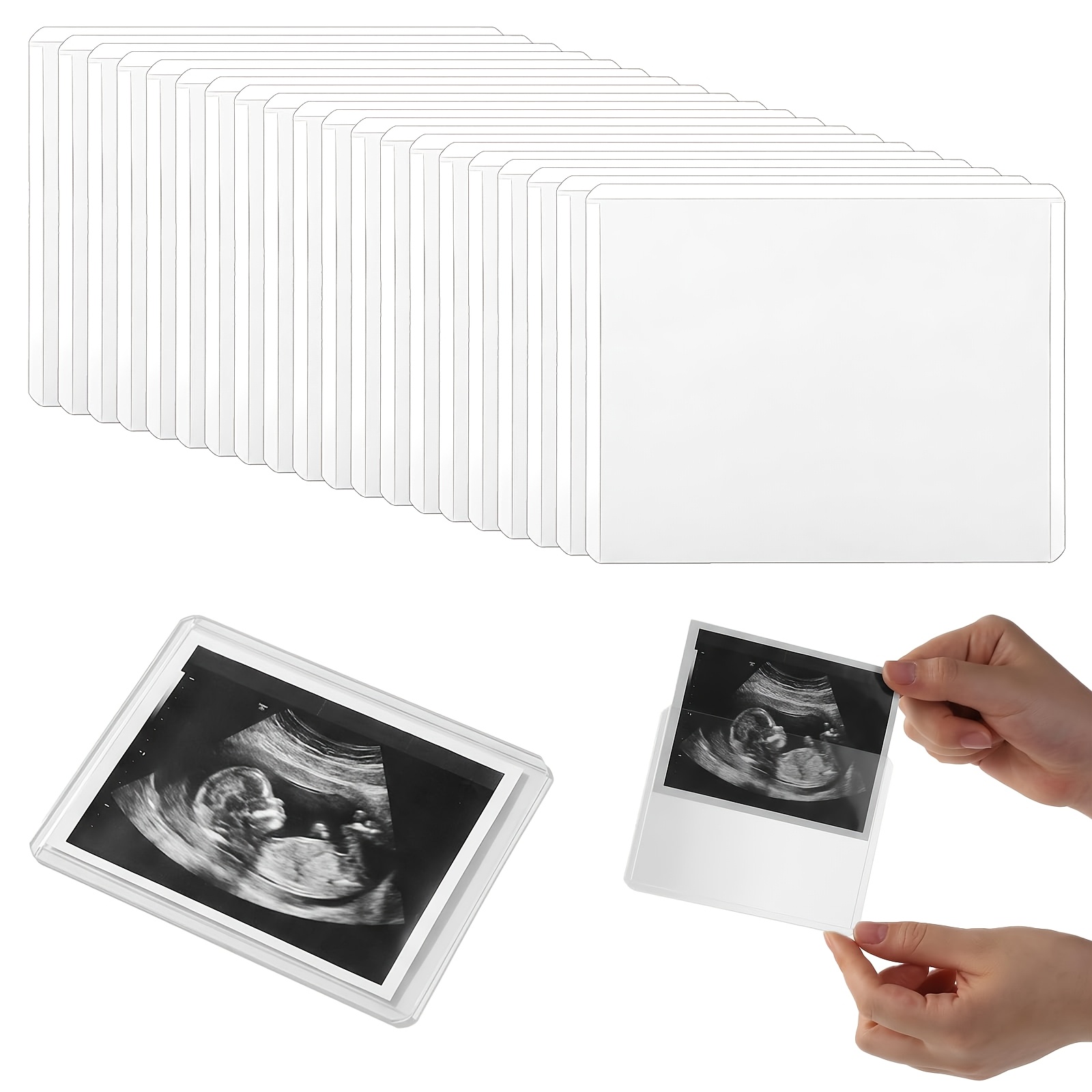 TEMU 3x4 Ultrasound Photo Protector - Side-loading Sleeves