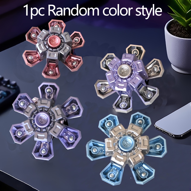 Image of Mechanical Deformation Gyroscope - Random Combinations Of Colors And Styles, Cool Spinning Top Suitable Smooth Rotation Finger Top Toy Party Favors, & Gifts