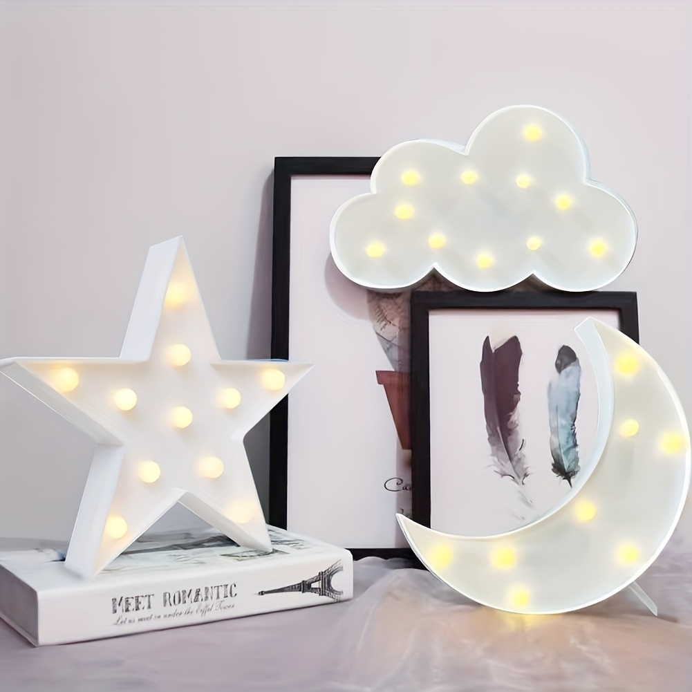 3pcs decorative led     night light   hung on the wall room light suitable for birthday parties holiday decorations room decoration battery not included