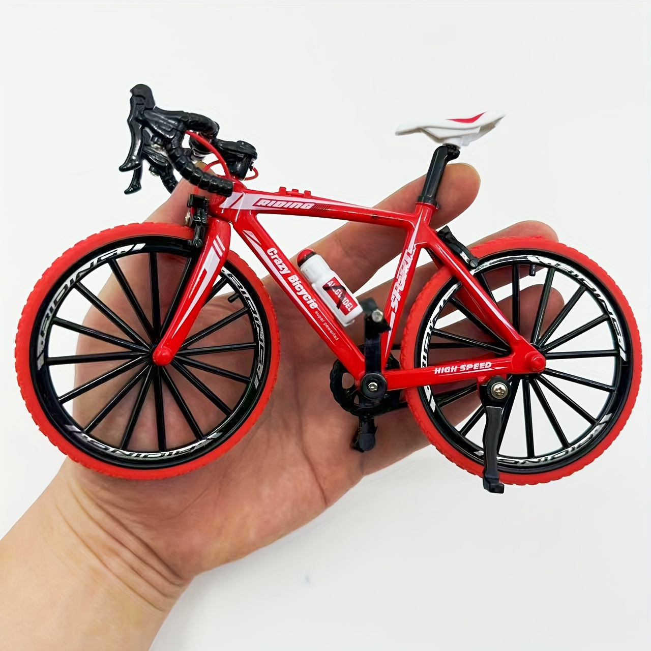 1:8 scale die cast metal mountain bike model wind powered Temu Oman