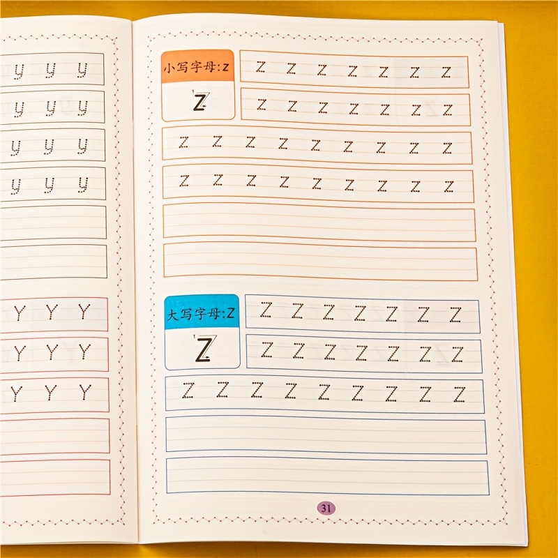 A-Z English Alphabet Pen Control Practice Book, Beginner