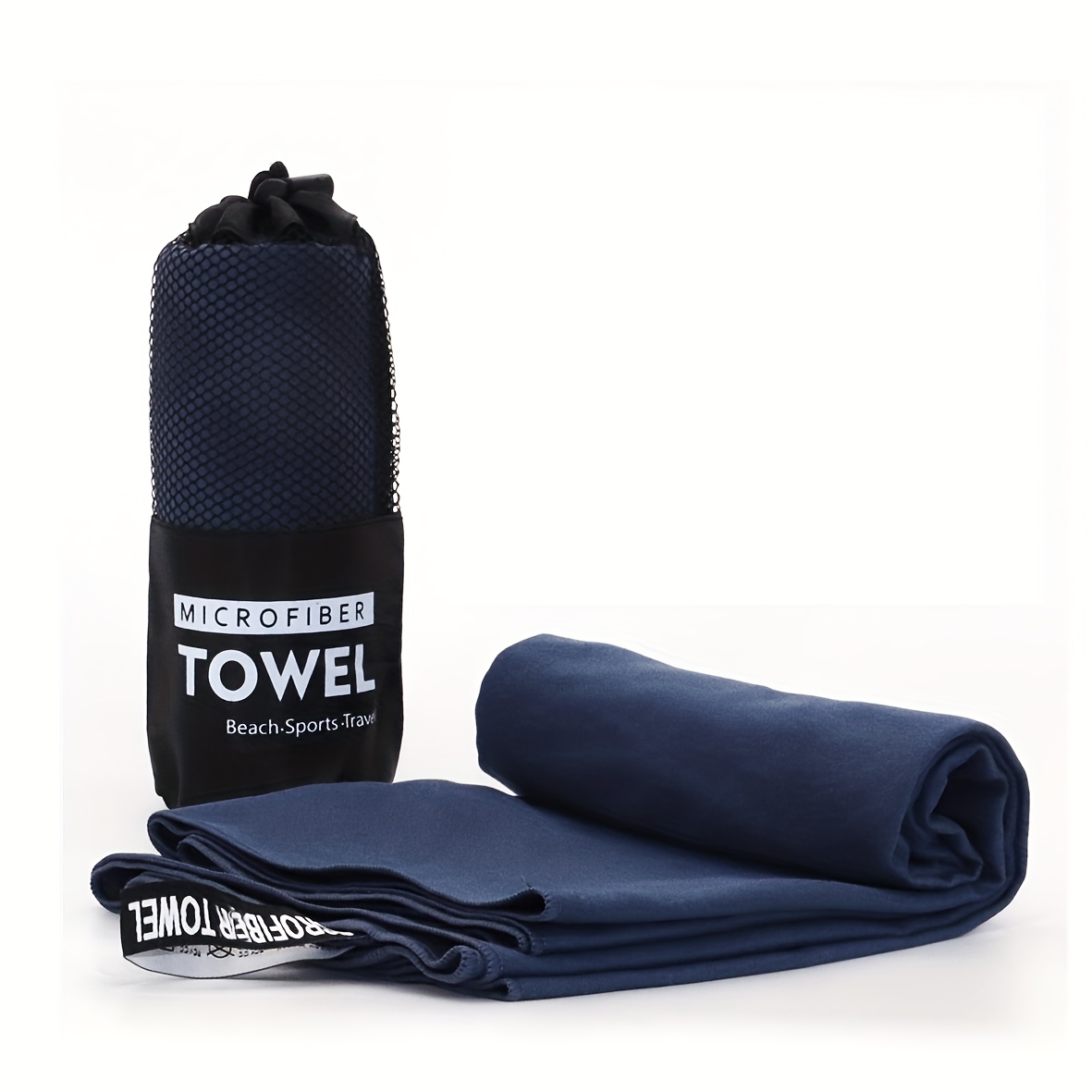 TEMU Serviette de sport 1 pièce en microfibre à séchage rapide, absorbante, -transpiration, -sable, portable pour yoga, natation, alpinisme,