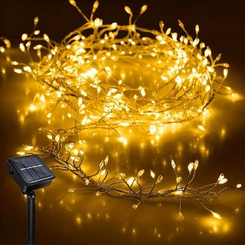 classic wire light strip 50 100 200 led solar powered fairy light suitable for garden camping party christmas easter valentines day thanksgiving new year wedding parties decoration the needs of 12 festivals and more