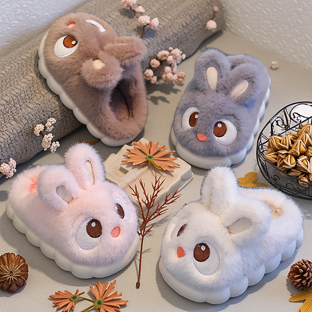 Chaussons Licorne Antidérapants Pour Enfants – Doublure Polaire Chaude, Intérieur/extérieur - 10
