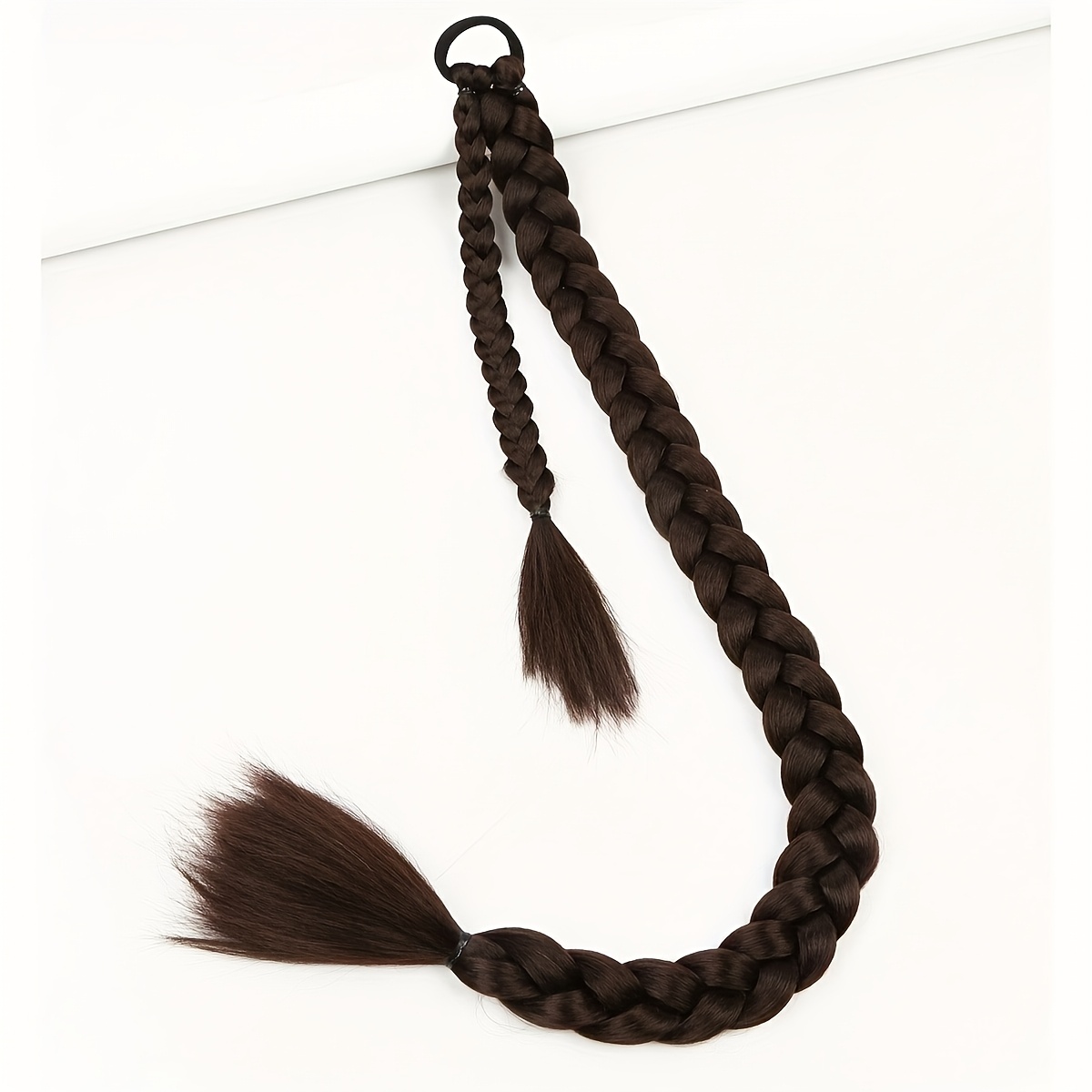 womens synthetic ponytail extensions basics   hair elastic band braids multiple lengths 18 26 30 inches versatile for   details 1