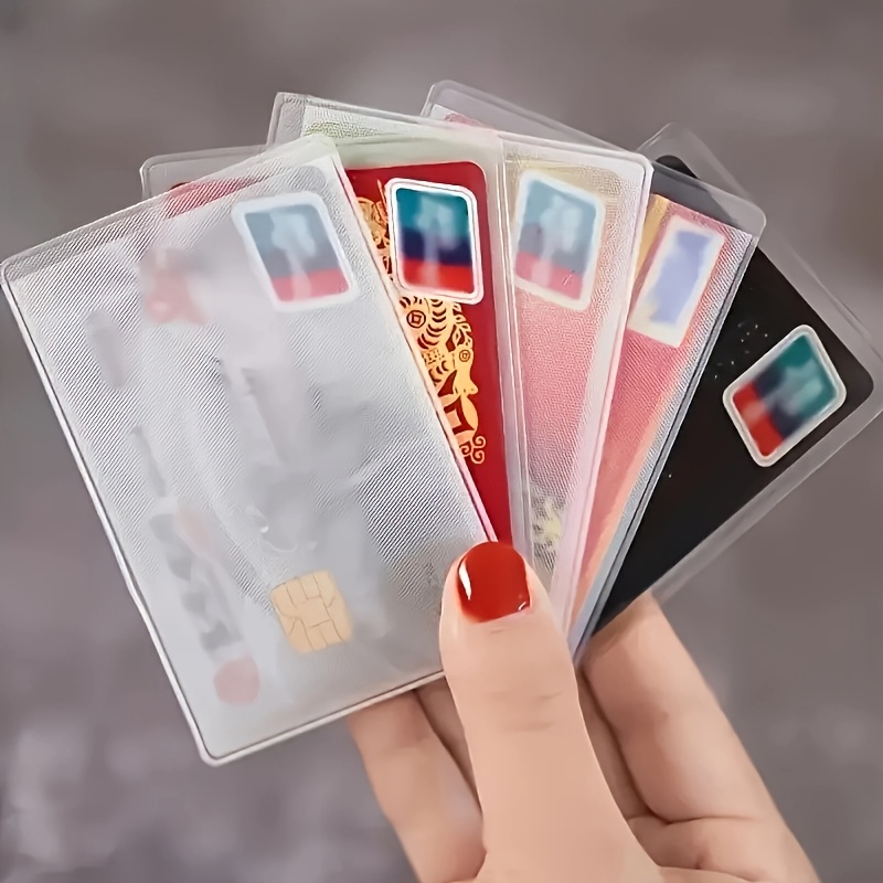double-sided transparent work card id card holder factory card holder bus card  protective sleeve student meal card card holder | Check Out Today's Deals  Now | Temu