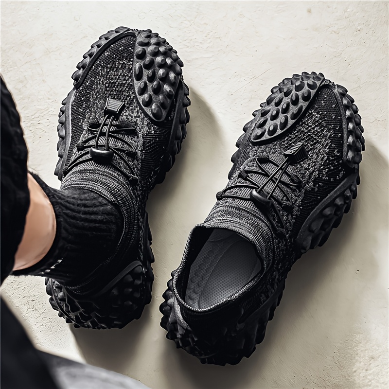 Plus Size Durian Knit Sports Sock Shoes Slip-On Lazy Shoes