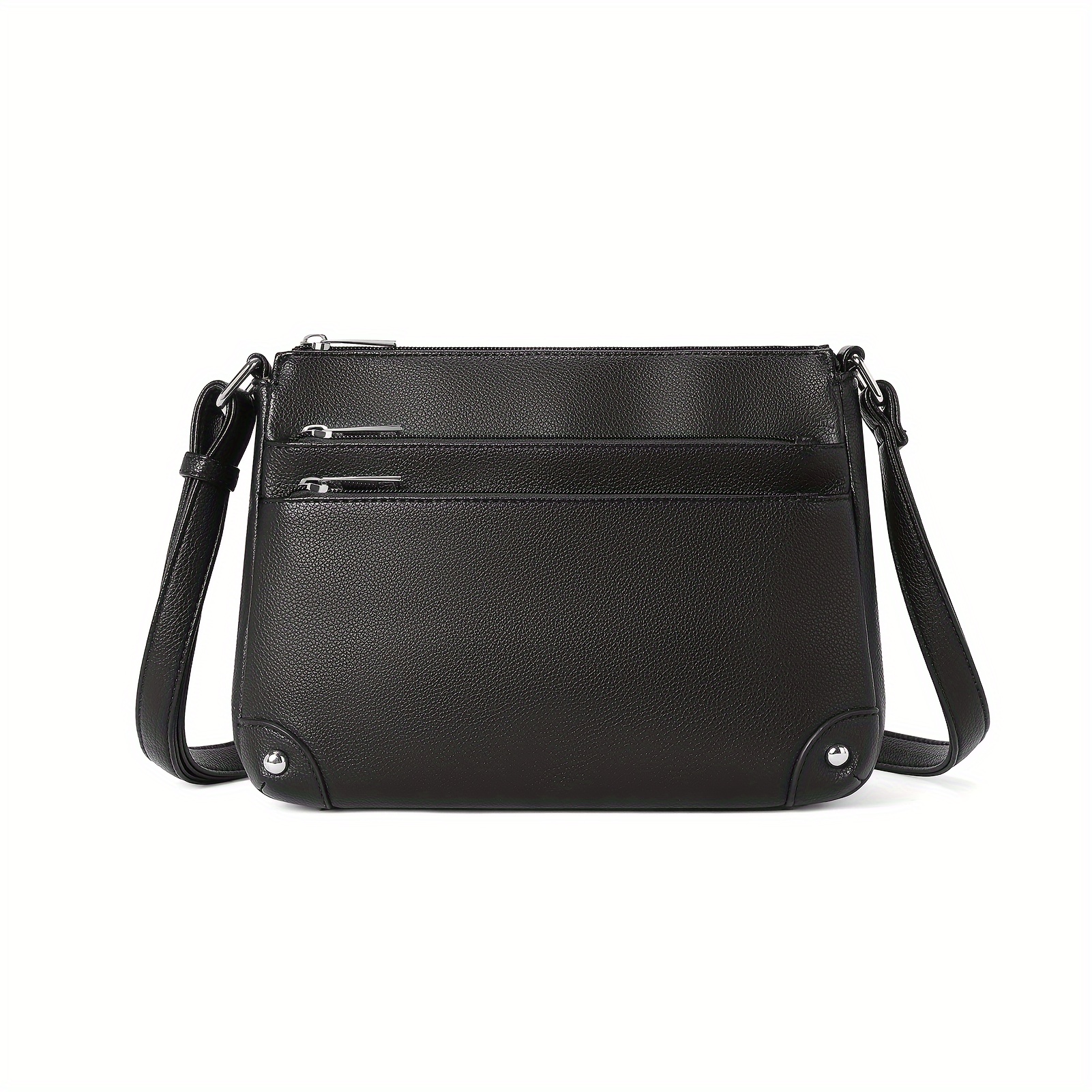 

Crossbody Bags For Women, Medium Size Shoulder Handbags, Satchel Purse With Multi Zipper Pocket