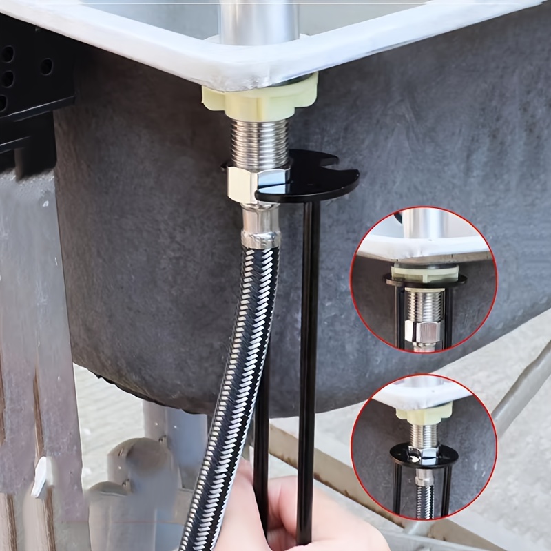 Llave Multifuncional Para Baño - Ajustable, Con Boca De Sierra Y Pinzas, Para Desmontar Grifos, Cabezales De Ducha Y Tuberías