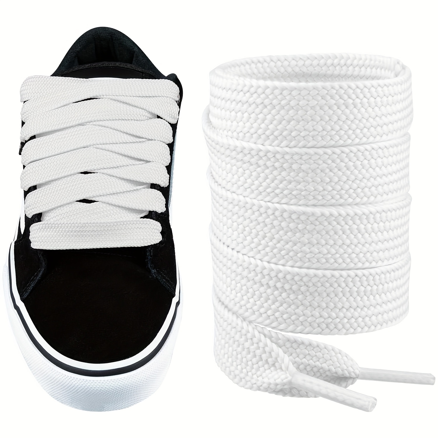1 pair shoelaces thick flat wide jumbo shoe laces replacement laces for sneaker shoes flat shoe laces for sneakers mens and womens shoelaces 0
