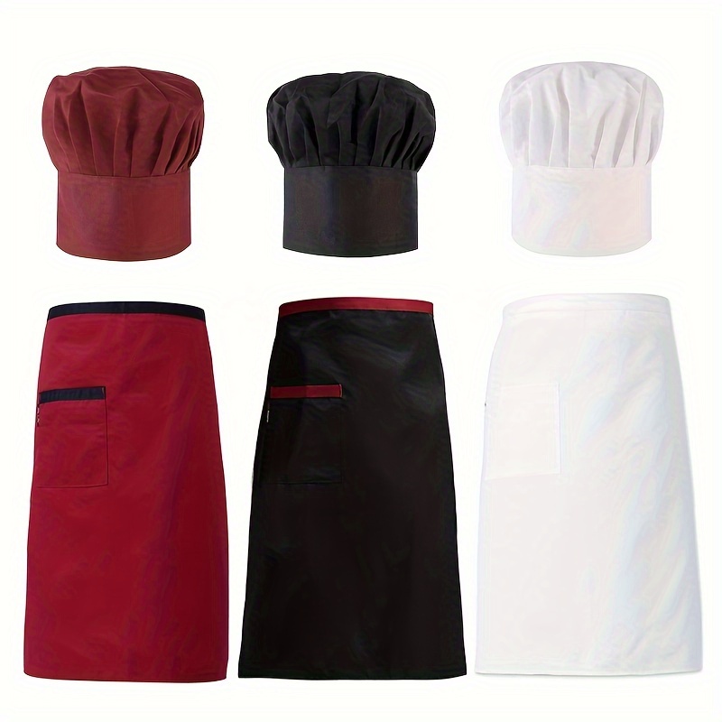 

Bonnet de Chef - Respirant, à la Poussière et à l'Huile, Casquette de Cuisine avec Fermeture à Cordon Réglable, Polyester Noir