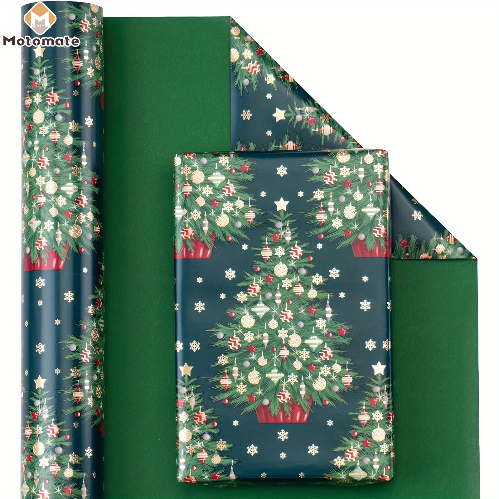 

Christmas Wrapping - Roll - 17 X 33 Feet - Christmas Tree For Christmas,