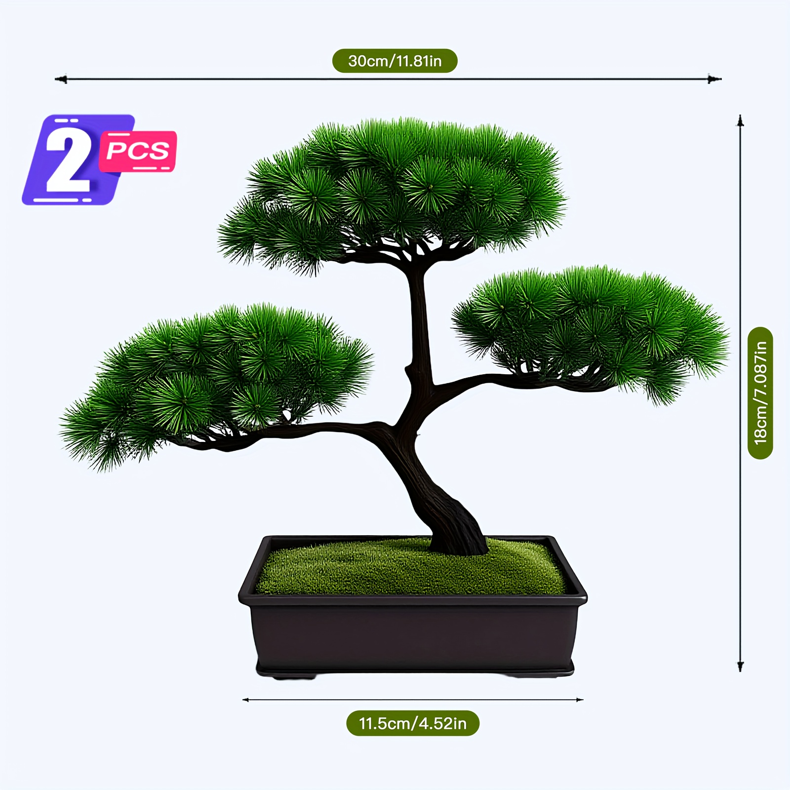 2 stk. realistischer knstlicher bonsai baum  11 - Temu Austria