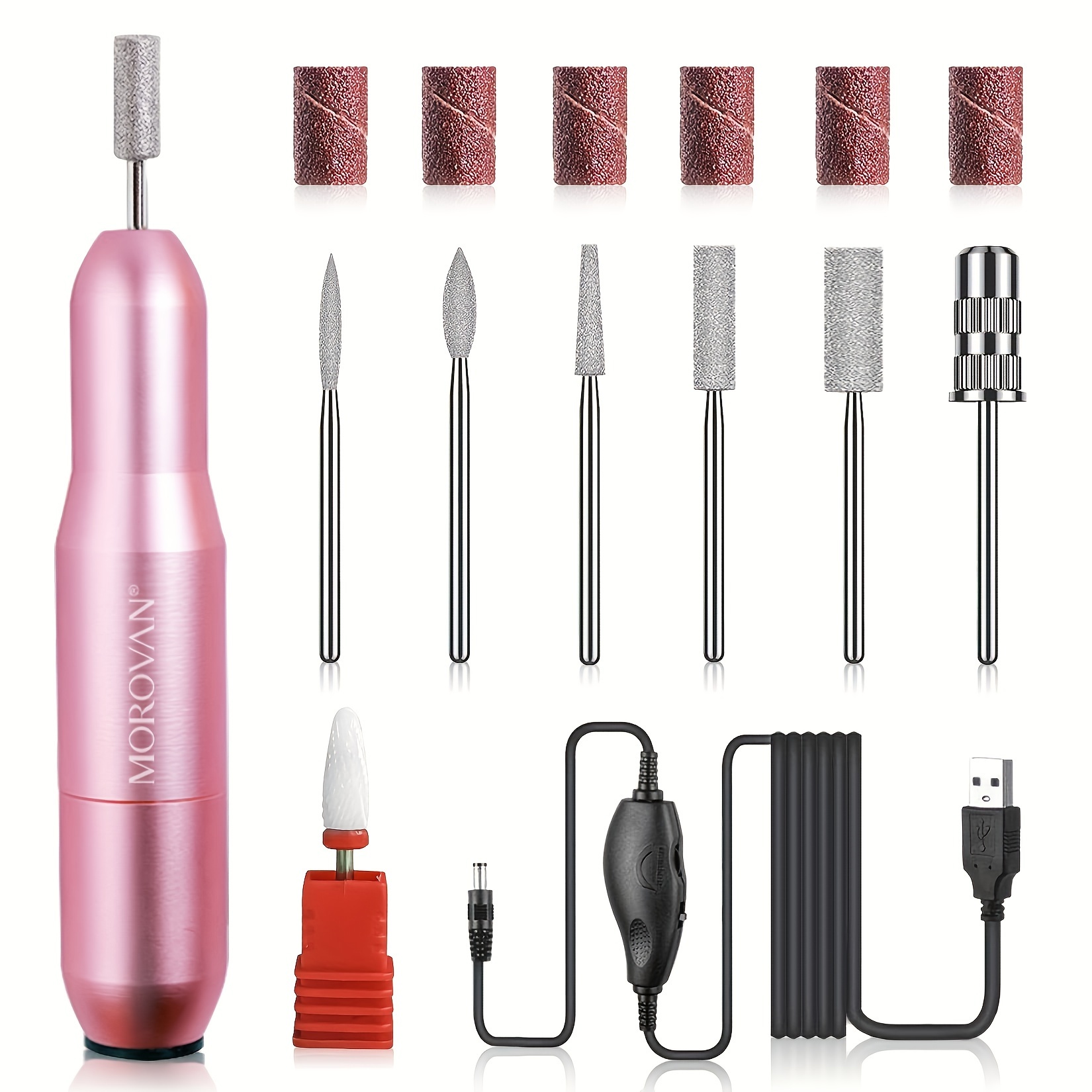 

Morovan Kit For Gel - Portable And Pedlicure Tool Set For Shaping And Polishing