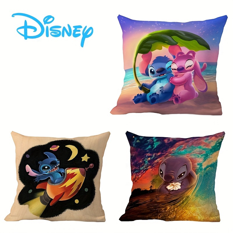 

adorable" Disney Plush Pillowcase - Cute Cartoon Sleeping Cover With Zipper, Soft Polyester, Perfect For Bedroom, Couch, Dorm Decor - Ideal Birthday Gift