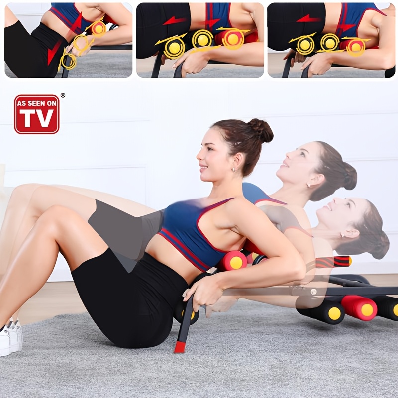 1 Mini Inversion Table | Iron, Red, Back Stretch Machine, Ab Trainer, Fitness Yoga Equipment, Handstand Training Machine, Total Body Workout Equipment, Stretch The Back And Neck, Christmas Gift, New Year Gift, Brand: MBB