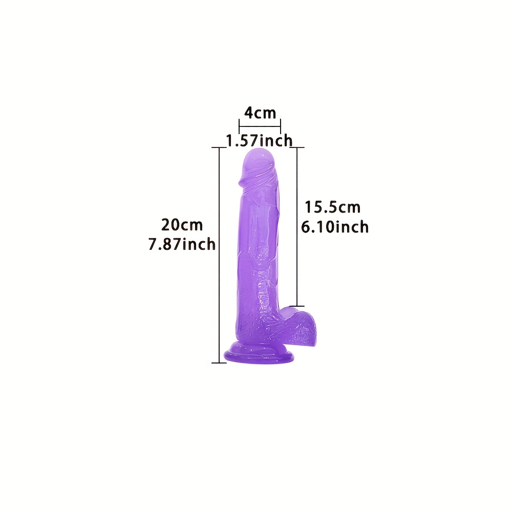 7 9inch crystal high transparent jelly large soft - Temu