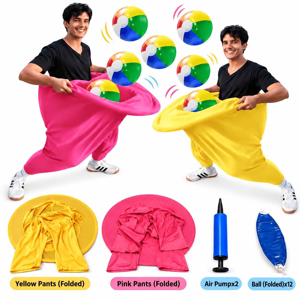 TEMU Giochi da Granny Pants, Giochi da festa Granny Pants, Giochi Granny Pants con palline elastiche, Divertenti giochi da festa gonfiabili e Giochi