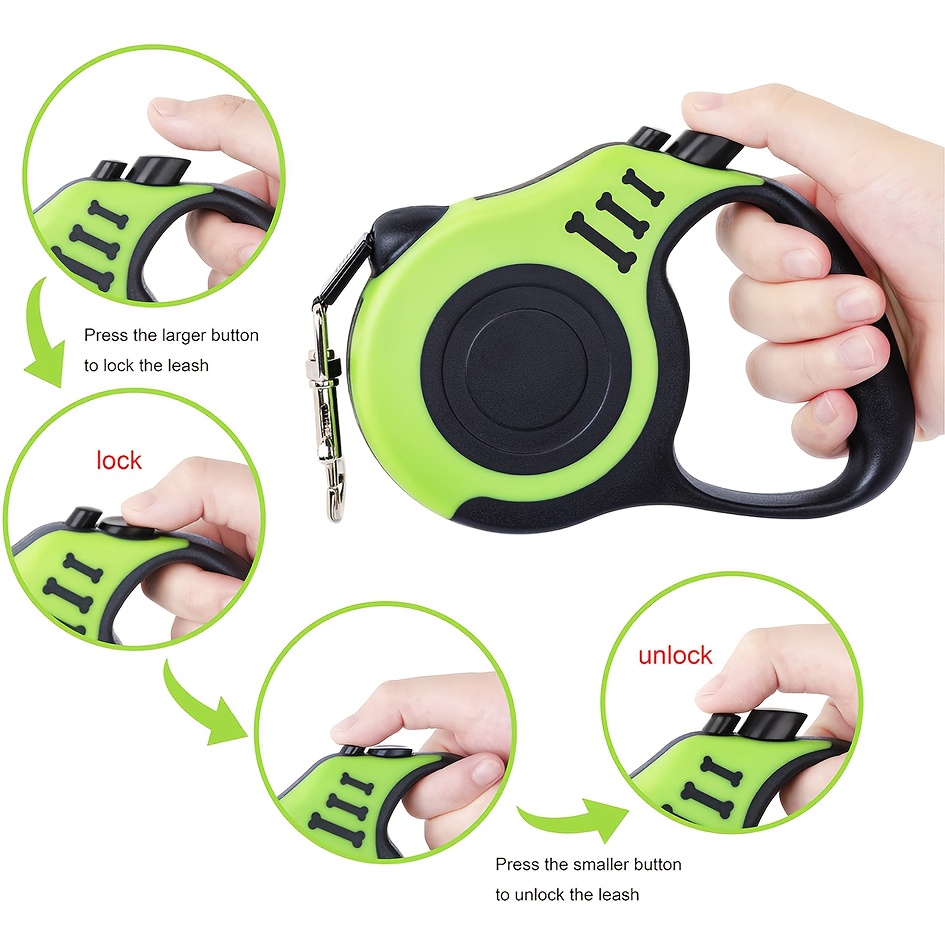 A 6pcs Pet Travel Kit Including a Pet Cleaning Set, a 5M/16.4Ft Retractable Dog Leash for Easy Control, a Dog Waste Collection Kit, Poop Bags, a Dispenser, And a Convenient Dog Bowl, Suitable for Outdoor Walks, Travel, And Hiking