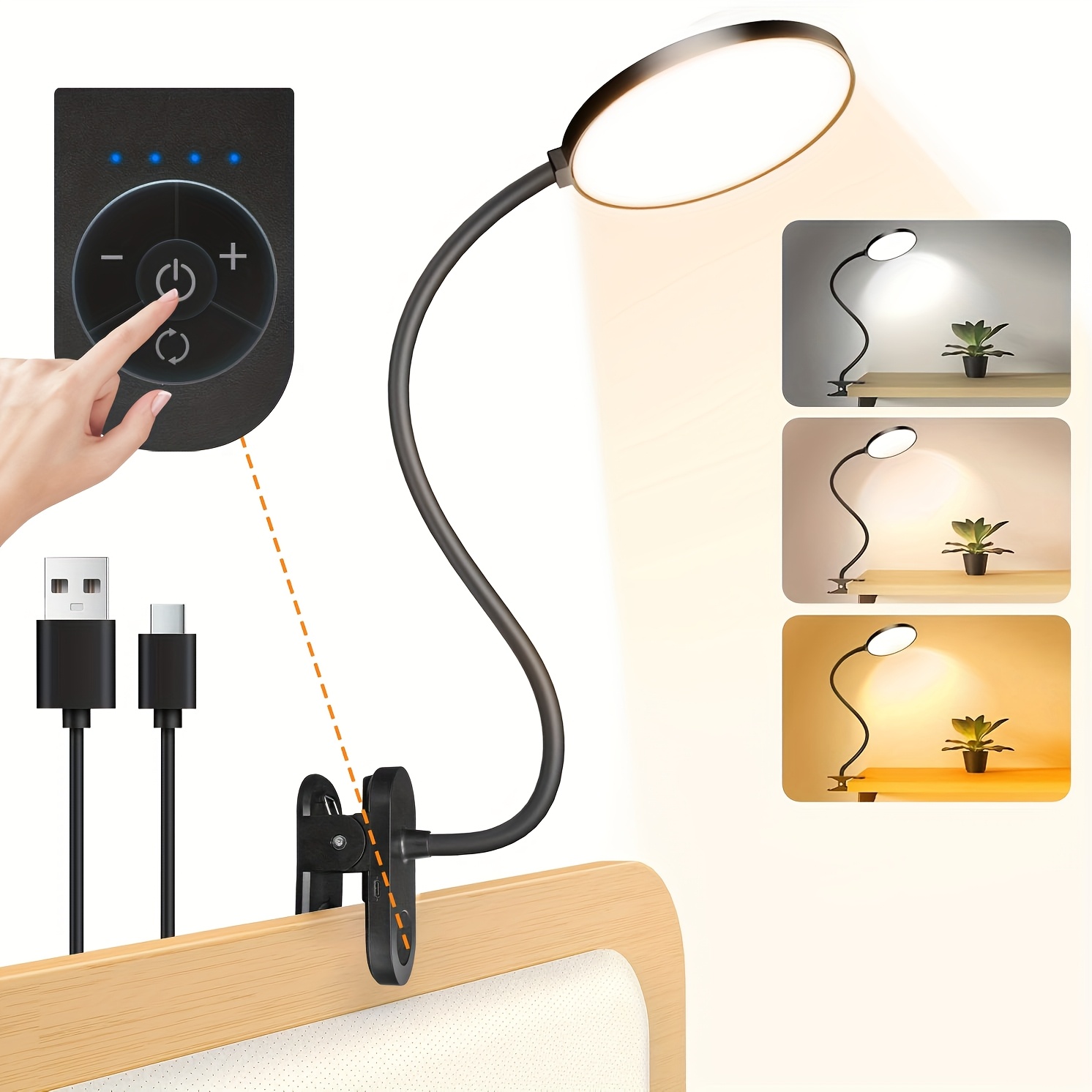 desk lamp wireless charging sold on Temu United States