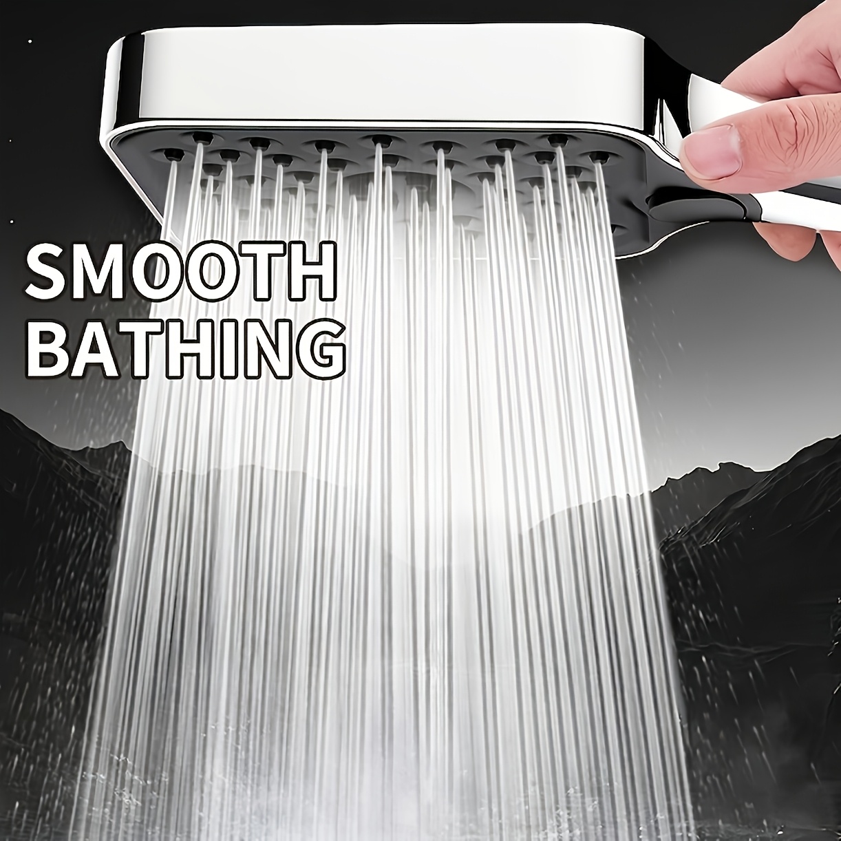 Handheld Pressure-Enhanced Showerhead with 3 Adjustable Modes