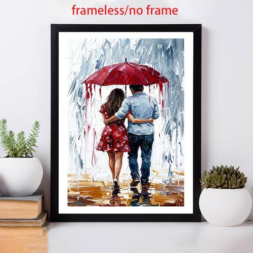 item picture 1pc frameless under a canvas wall decor love and companionship art modern abstract decorative fun canvas decor suitable for restaurants
