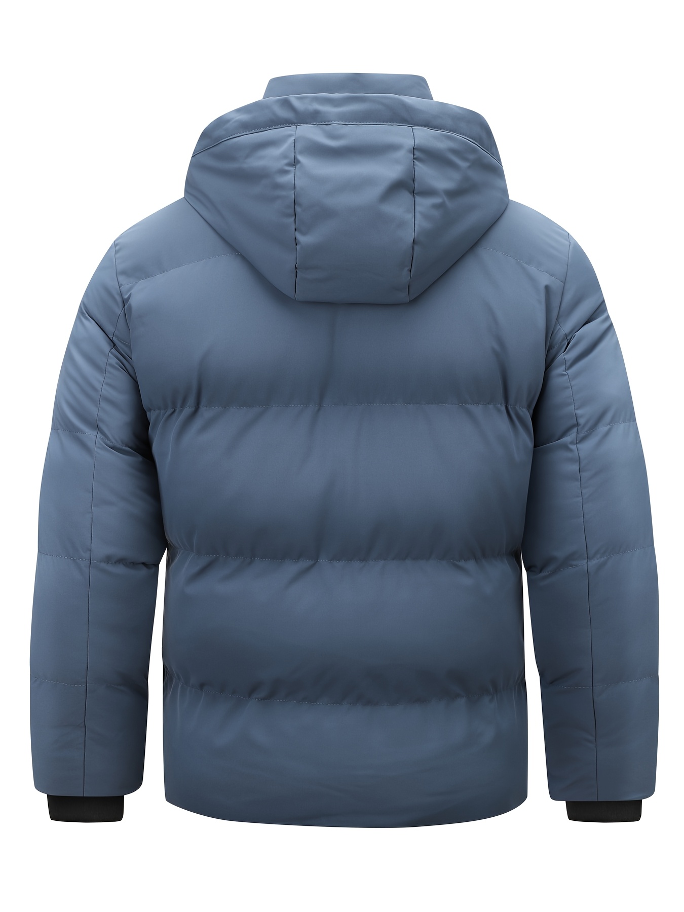 Men's Winter Hooded Jacket, Plush Warm and Thick Parka