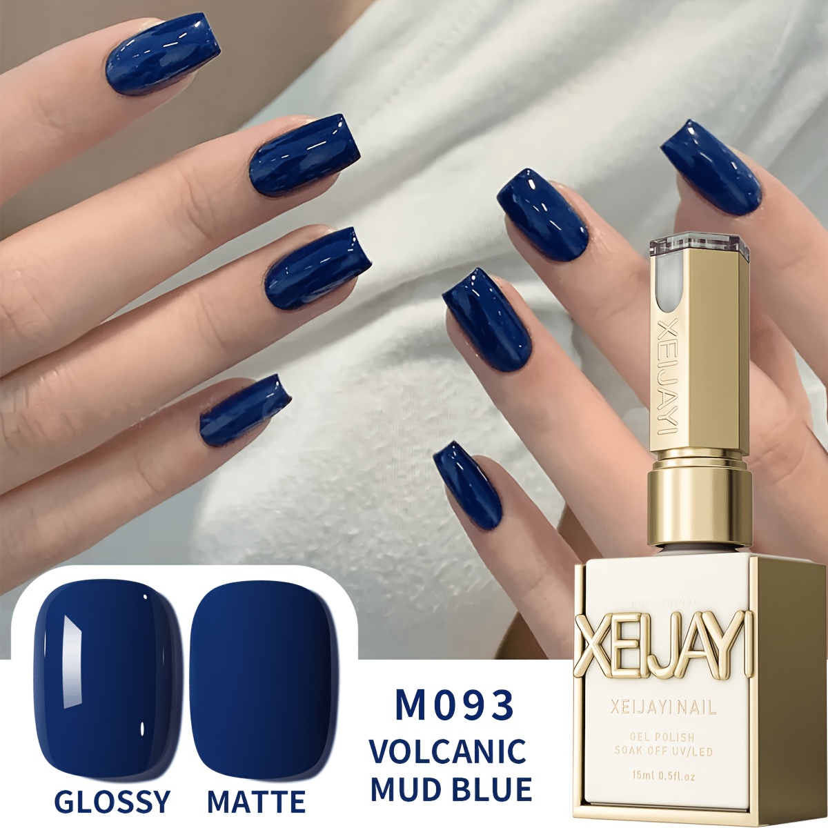 Image of Xeijayi 15ml /led Nail Polish Gel Suitable For /led, Semi-permanent Soak-off Gel Polish, /korean Style Compatible Nail Art For , No, For &, Tones